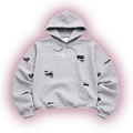 Grey Leopard Hoodie