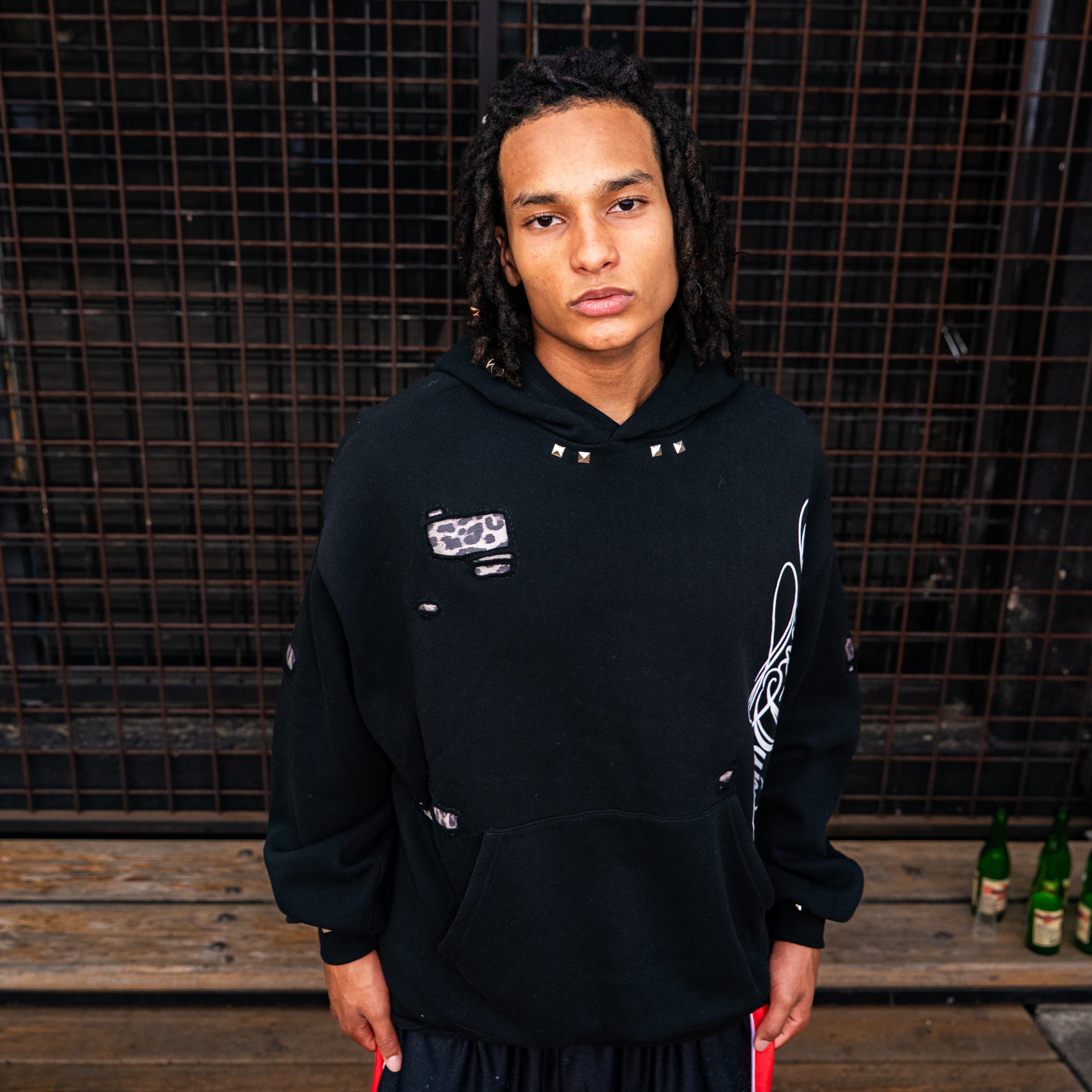Black Leopard Hoodie